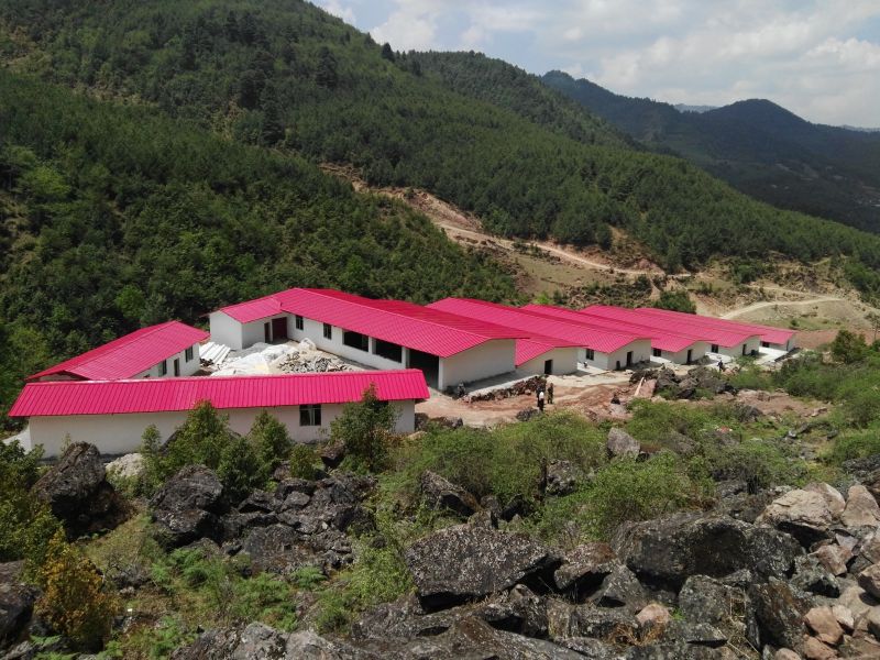 已建成的乌金猪养殖场 已建成的乌金猪养殖场